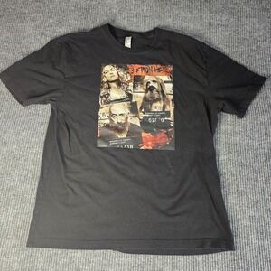 3 From Hell Shirt Mens XL Black Horror Movie Mugshot Graphic Tee NU Look